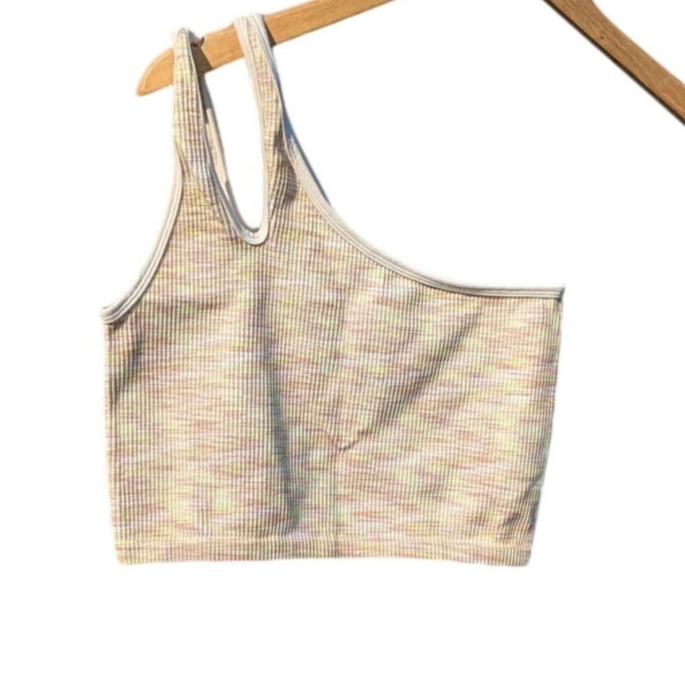 Offline Aerie crop Top One shoulder tan Y2K women M festival summer